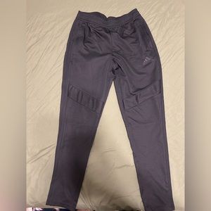 All black adidas joggers